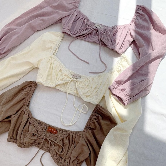 Major Ivory Crop Top- Size Small - Picture 3 of 3